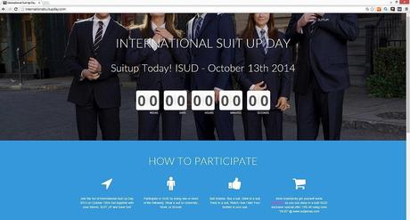 Kuriose Feiertage - 13. Oktober - International Suit Up Day - Screenshot www.internationalsuitupday
