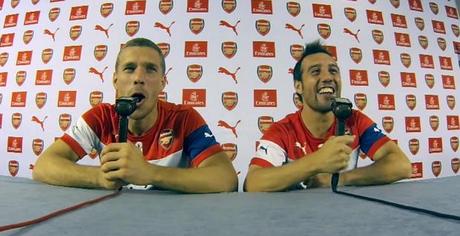 Podolski & Carzola kommentieren FC Arsenal London vs. West Ham