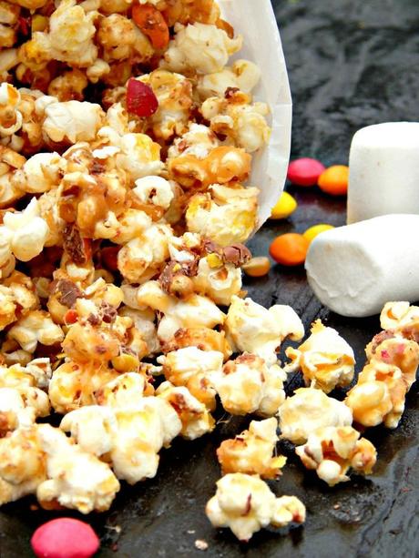 Caramel Marschmallow popcorn