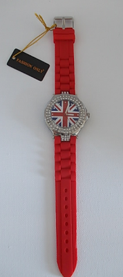 Wahlfeld- Damen Armbanduhr im Great  Britain Union Jack Trend