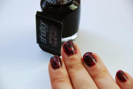 {Nailart} Black OPI Shatter