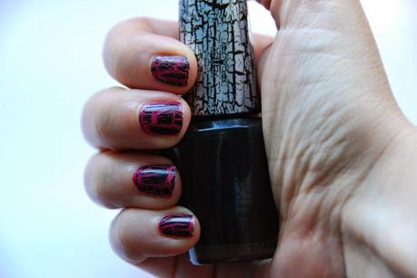 {Nailart} Black OPI Shatter