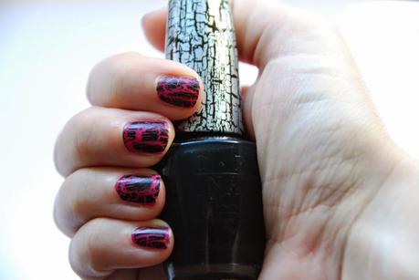 {Nailart} Black OPI Shatter