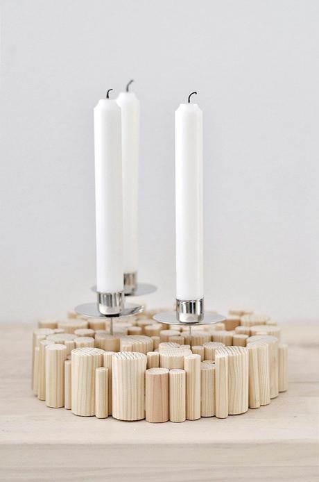 [Nachmachtipp] Kerzenhalter aus Rundhölzern