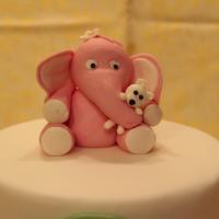 Tauftorte Elefant mit Teddybär