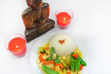 Ergebnis Kokosnuss Curry vegan