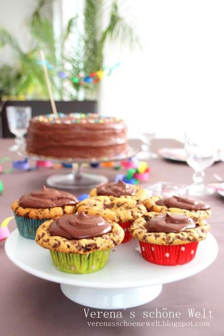 Chocolate Chip Cupcakes with Chocolate Frosting