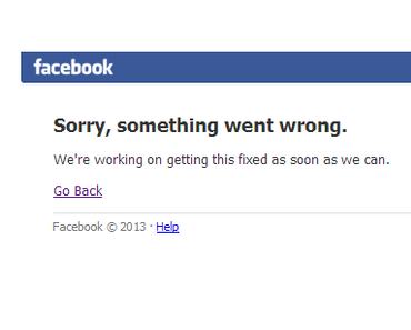 Facebook Offline/Error am 19.06.2014