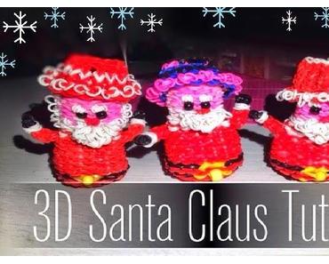 Rainbow Loom 3D Weihnachtsmann - Santa Claus