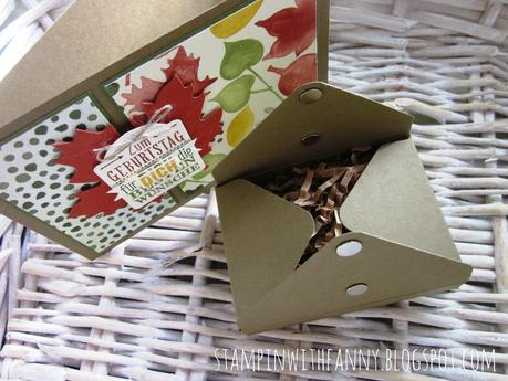 Herbstbox mit Envelope Punch Board
