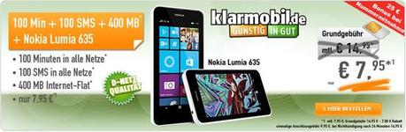 ga3406 01 Mobilfunk Angebot: Nokia 635 Smartphone + Allnet Starter für 7,95 € mtl.!