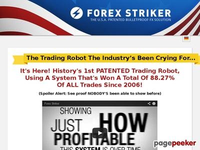 www.forexstriker Forex Striker   Historys 1st Patented Trade Robot