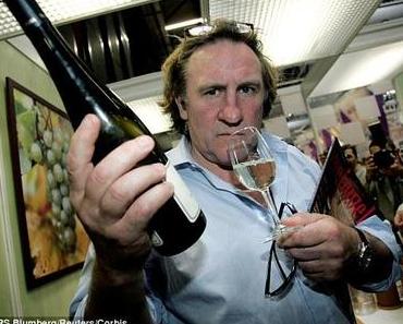 Der französische Filmstar Gerard Depardieu trinkt bis zu 14 Flaschen Wein am Tag