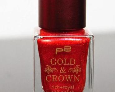 p2 "Gold & Crown" LE Rich Royal Nail Polish