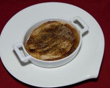 Birnen-Crème-brûlée mit Zimt