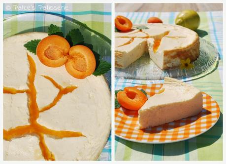 Fluffiger Käsekuchen ohne Boden aber mit doppelt Frucht: Aprikosen liebkosen Zitrosen...