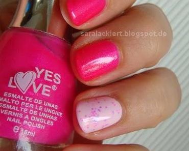 Yes Love - Neon Pink & Neon Glitter
