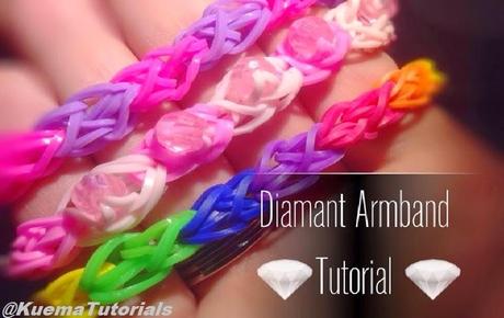 Rainbow Loom Diamant Armband 2 Versionen ( für Anfänger)