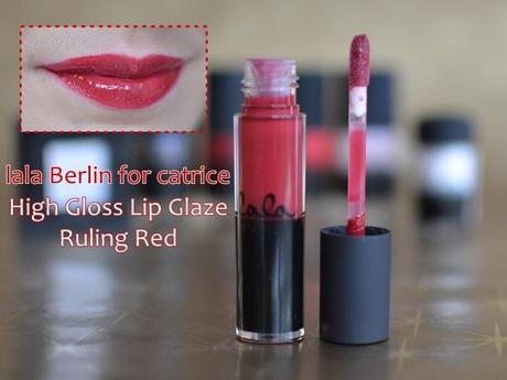lala Berlin for catrice 05  high gloss lip glaze ruling red