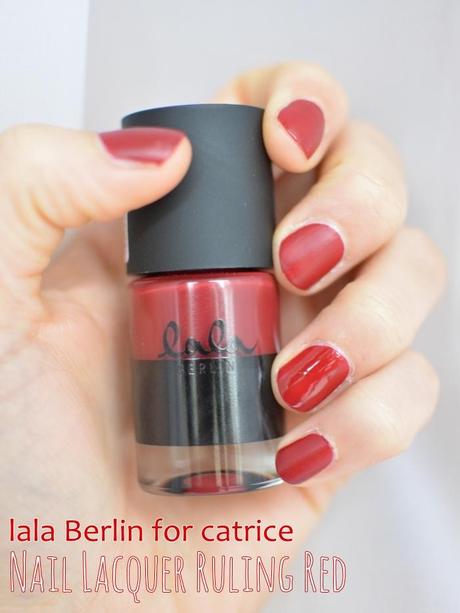 lala Berlin for catrice 07 nail laquer ruling red