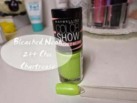 Maybelline New York Color Show Bleached Neon '244 Chic Chartreuse' Tragebild ♥