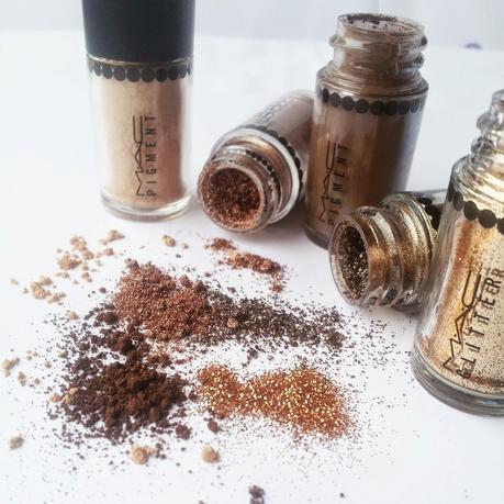 MAC OBJECTS OF AFFECTION Gold + Beide Pigments+ Glitter