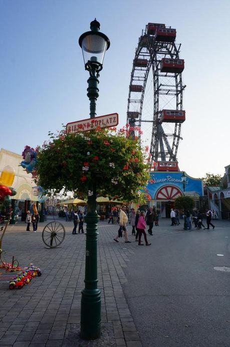 Das berühmte historische Riesenrad auf dem Riesenradplatz / Prater Wien
