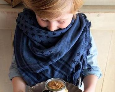 Apfelige Geschenkideen:  Apfel-Marzipan-Crumble, Apfel-Chips und Karamelläpfel