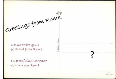 postcard Rome
