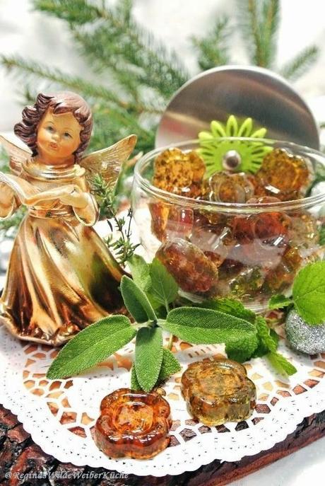 Kräuter-Zitronenmelisse Bonbons - Kulinarische Mitbringsel zur Weihnachtszeit erfreuen Gaumen und Gemüt!
