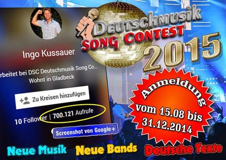 Deutschmusik Song Contest knackt die Hunderttausender-Marke im sozialen Netzwerk