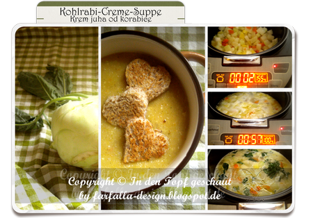 In den Topf geschaut * Kohlrabi-Creme-Suppe... Krem juha od korabice