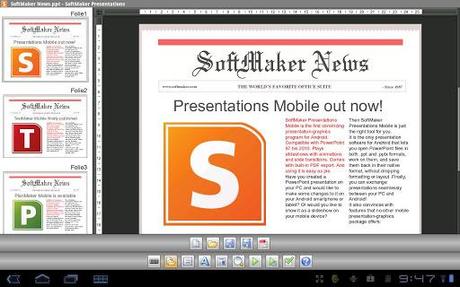 Ab sofort dauerhaft kostenlos: Office 2012: TextMaker Mobile, PlanMaker Mobile und Presentations für die verlustfreie Anzeige deiner Dokumente