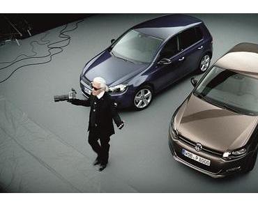 Für die VW Style-Modelle wirbt Karl Lagerfeld