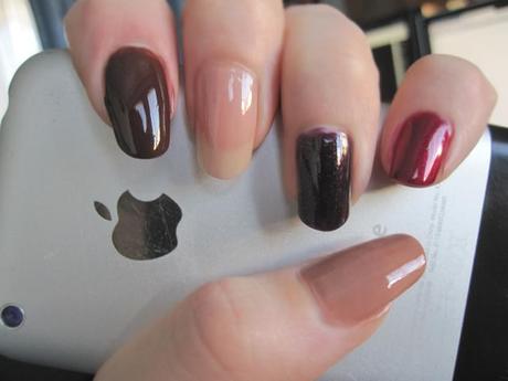 NOTD: p2 Color Victim Nailpolish – 143 forever + 146 soulful + 147 perfectly + 248 rich + 270 scandal