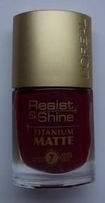 Lackiert: L'Oréal Titanium Resist & Shine Matte 501