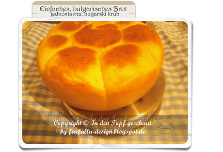 In den Topf geschaut * einfaches, bulgarisches Brot... jednostavna, bugarski kruh