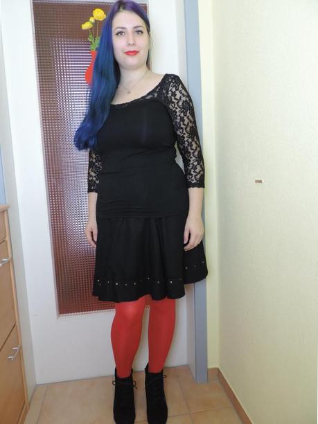 Outfit of the Day - schwarze Spitze