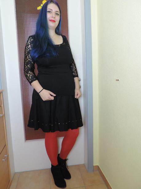 Outfit of the Day - schwarze Spitze