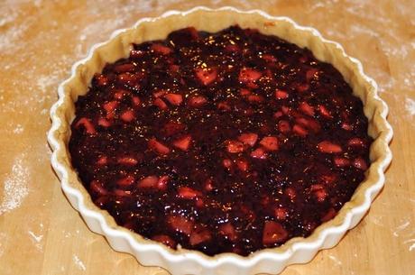 Cranberry-Pear-Pie frei nach Chloe Coscarelli