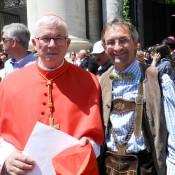 Der Erzbischof von Salzburg nach der Verleihung des Palliums durch Papst Franziskus