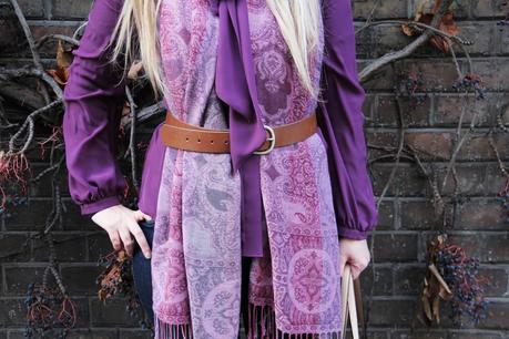 Outfit of the day Primark Purple Passion  Inspiration Olivia Palermo