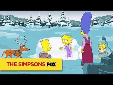 Vorweihnachtlicher Simpsons Couch Gag