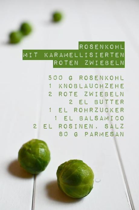 Rezept für Rosenkohl mit karamellisierten roten Zwiebeln (www.rheintopf.com)