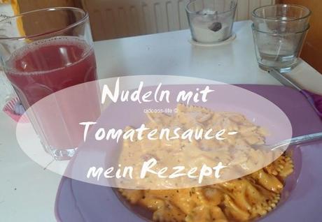 Nudeln mit Tomatensauce-Mein Rezept ♥