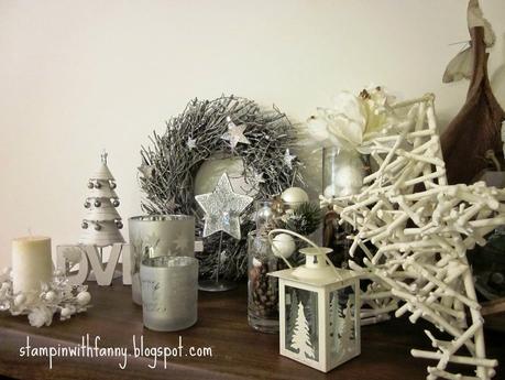Schnelle Weihnachtskarte & weiße Adventsdeko