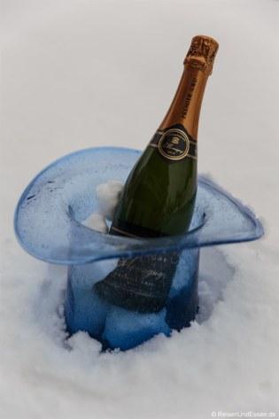 Champagner im Schnee