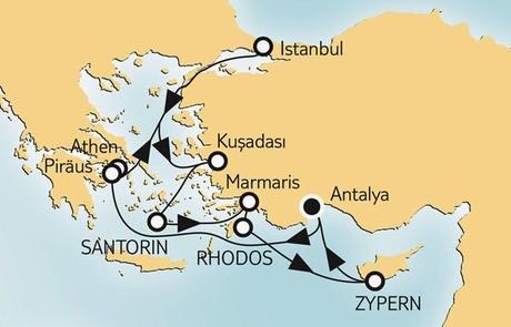 Türkei Spezial - Mittelmeer mit Türkei und Zypern 2015 - 04.05. bis 17.05.2015 - 13 Nächte Mein Schiff 2