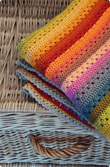 Cosy Stripe Blanket (07) pattern by attic24
