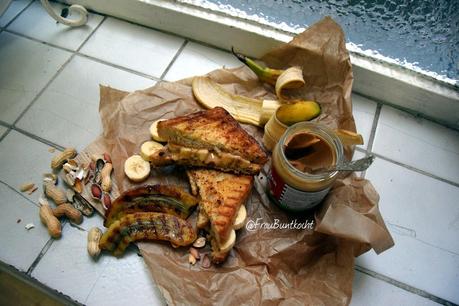 Erdnuss - Butter - Bananen Sandwich...
